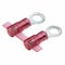Panduit Ring Terminal, #8 Stud Size, 18 AWG, 600 V, Nylon Insulated, Red, Crimp Termination Only, 3000 PK PNF18-8R-3K - alternate 2